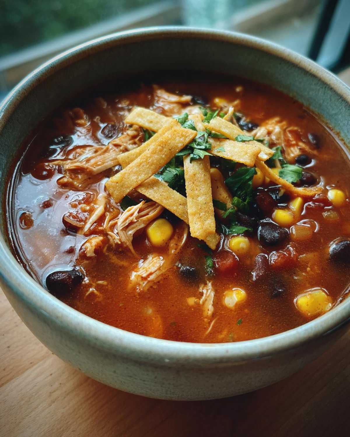 Slow Cooker Chicken Tortilla Soup - detail 2