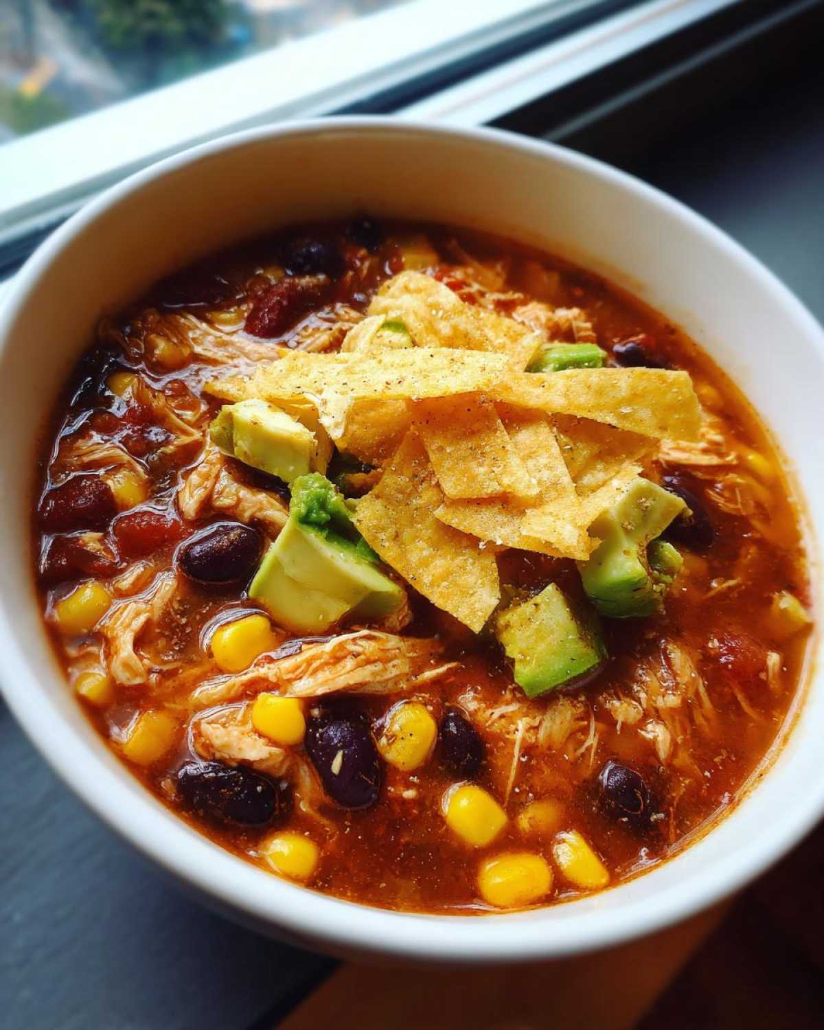 Slow Cooker Chicken Tortilla Soup - detail 4