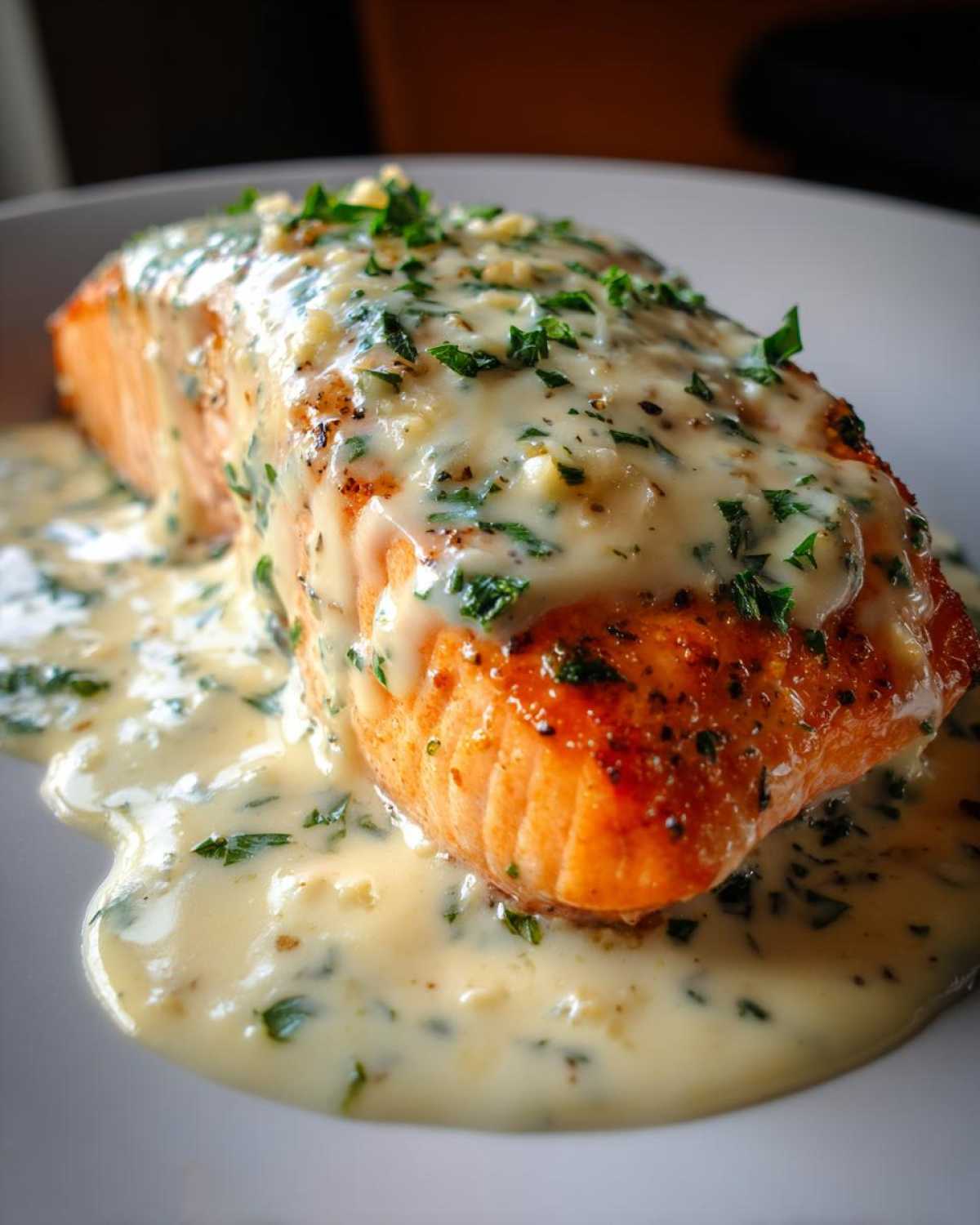 Garlic Butter Salmon with Creamy Lemon Sauce - Other 1
